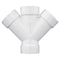 Charlotte Pipe And Foundry Charlotte Pipe Schedule 40 3 in. Hub X 3 in. D Hub PVC Double Wye 1 pk PVC006111000 - alternate 2